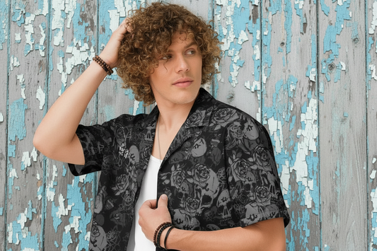 DARK URCHIN-'U Skull Storm' Unisex Shirt. Colour 'Night' ( Black ). White Logo. Choice of Sizes.