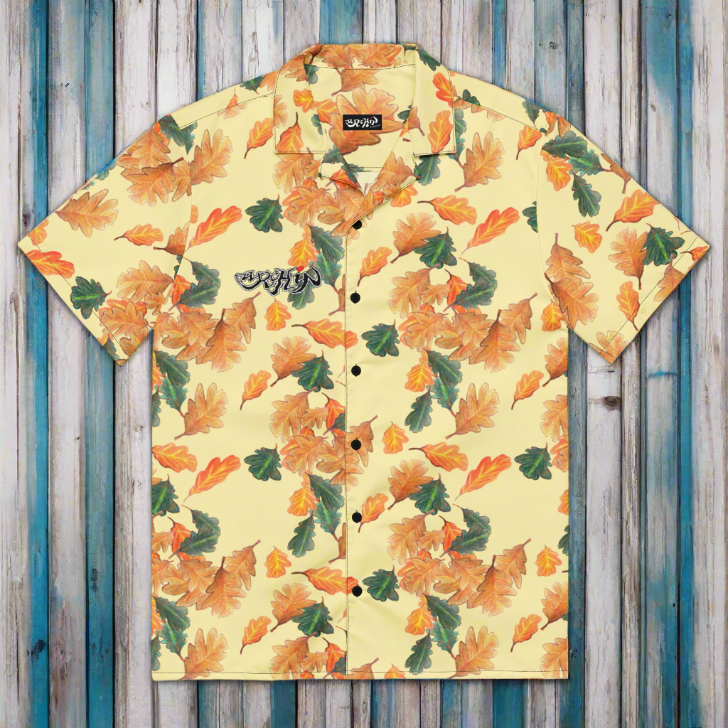 URCHIN 'U OAK' ( Yellow ) Unisex button shirt. Multiple Sizes.