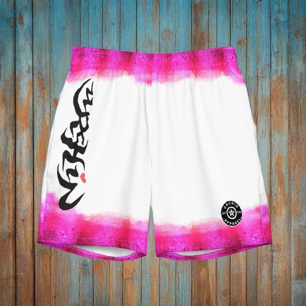 URCHIN 'LAVA' Unisex Recycled Swim Board Shorts.