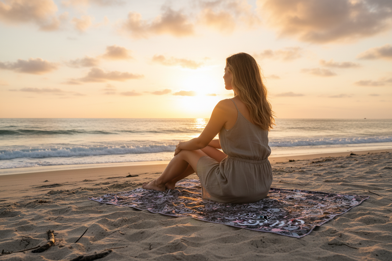 URCHIN 'Skull Storm' Towel. Colour 'Coral'( Pink ). 2 Sizes.