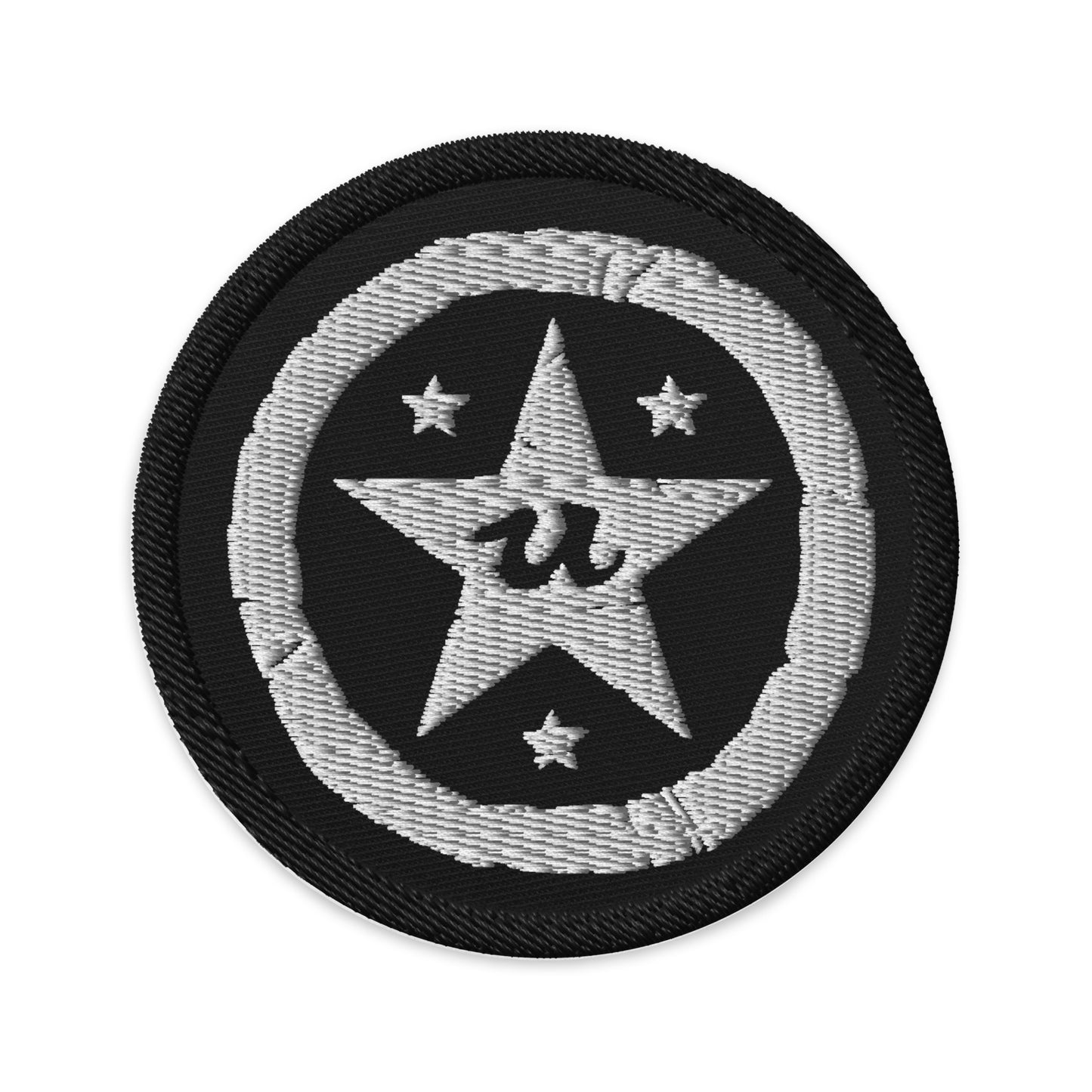 URCHIN 'U STAR' Logo. White Logo. Black Rim. Embroidered patch.