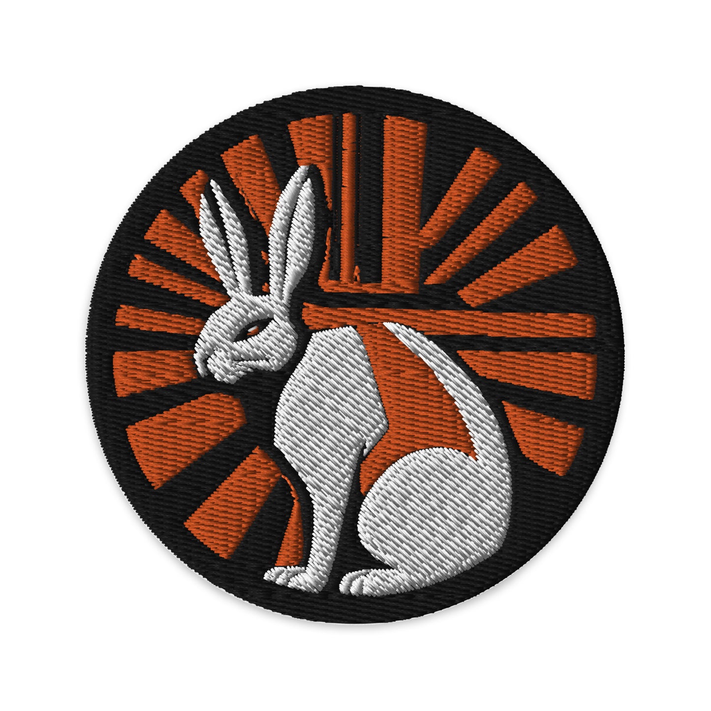 URCHIN Patch. 'HARD BUNNY' Rising Sun Round Flag. Embroidered.