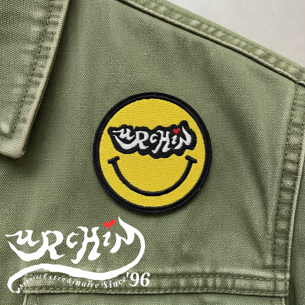 URCHIN 'Smiley' Embroidered Patch.