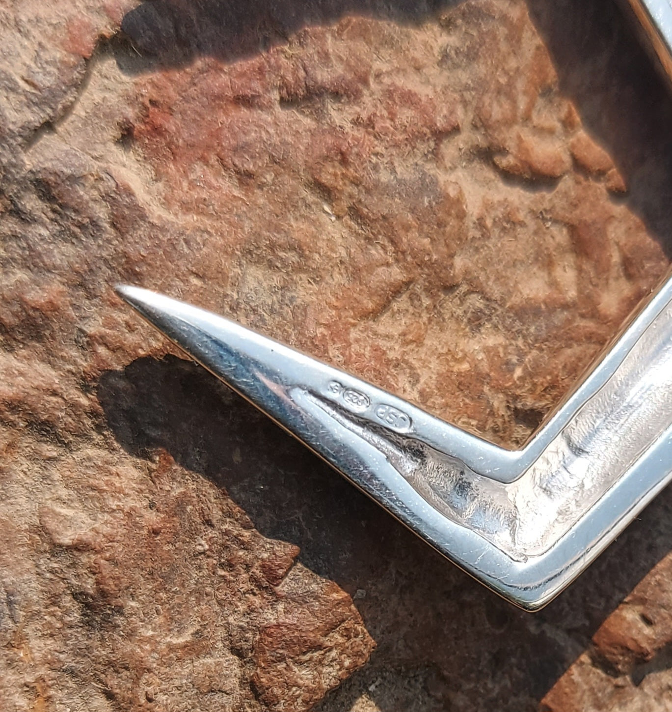 URCHIN Jewellery - 'Moon Rays' Solid Silver Unisex Pendant. Hallmarked. Hand-made in the UK. Choice of Cord.