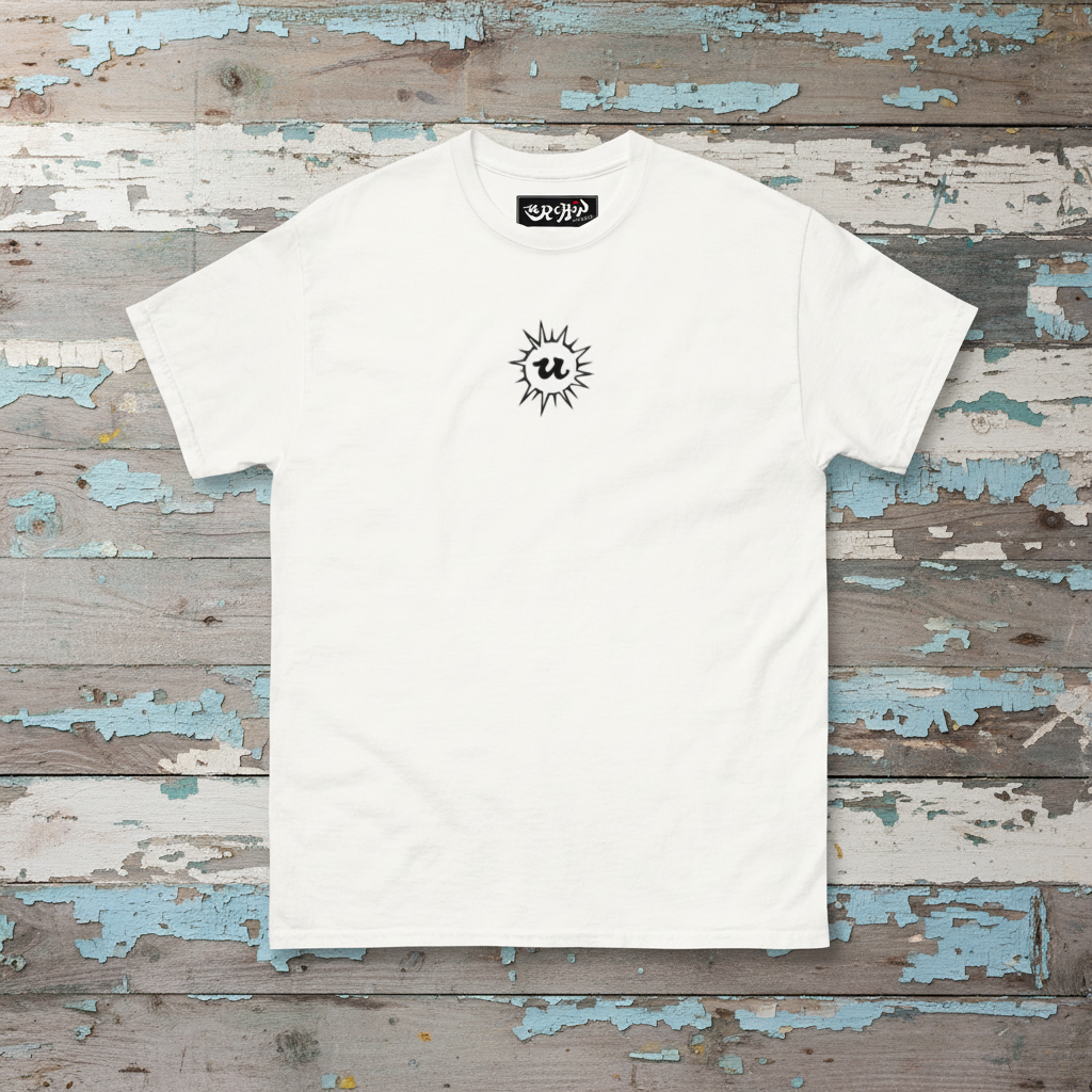 URCHIN 'U' URCHIN 2024 logo. Black. T Shirt. Choice of Colours. Unisex.