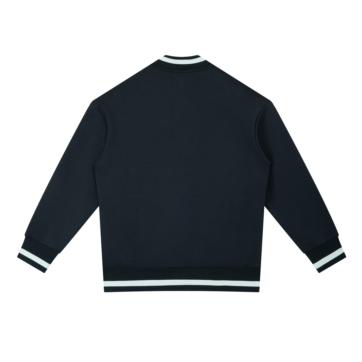 URCHIN Mens Contrast Piping Zip Bomber Jacket