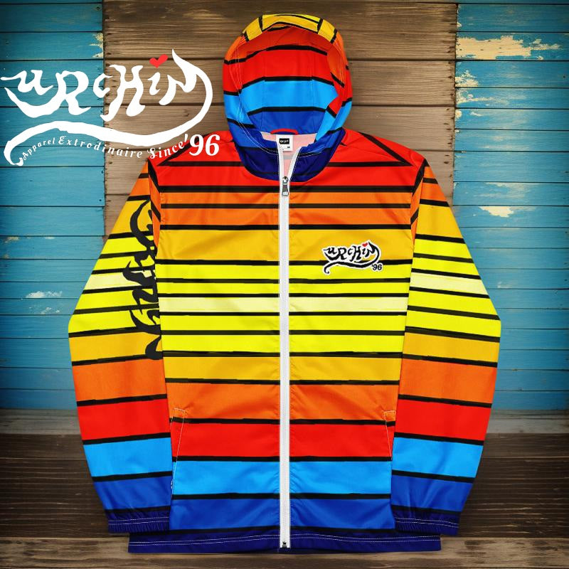 URCHIN Clothes & Sportswear 'SUNRISE' Mens/Unisex Windbreaker. Choice of Trim & Sizes.