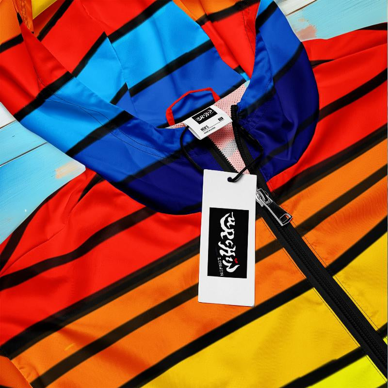 URCHIN Clothes & Sportswear 'SUNRISE' Mens/Unisex Windbreaker. Choice of Trim & Sizes.