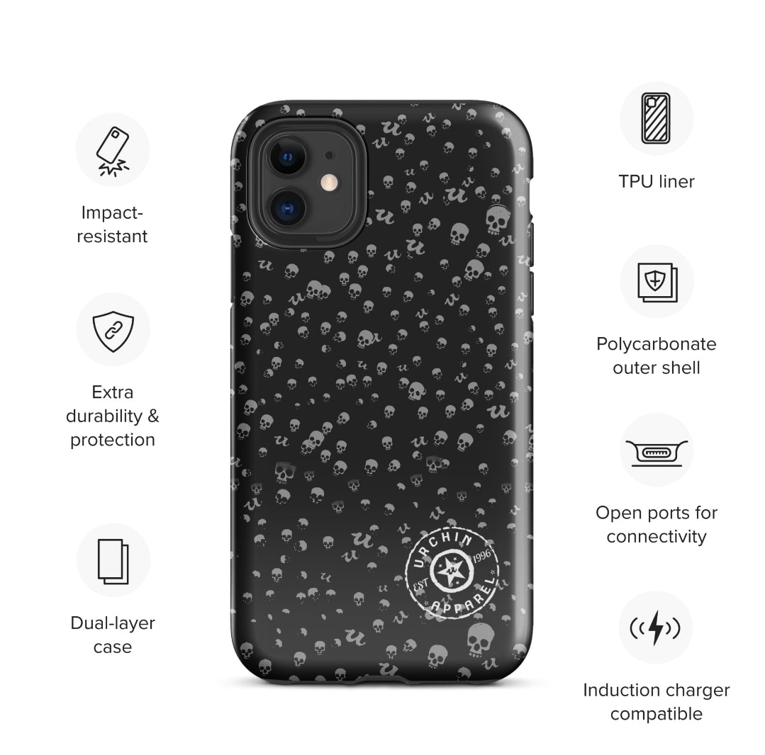 URCHIN Phone Protector 'SKULL STORM'. Tough Case for iPhone®