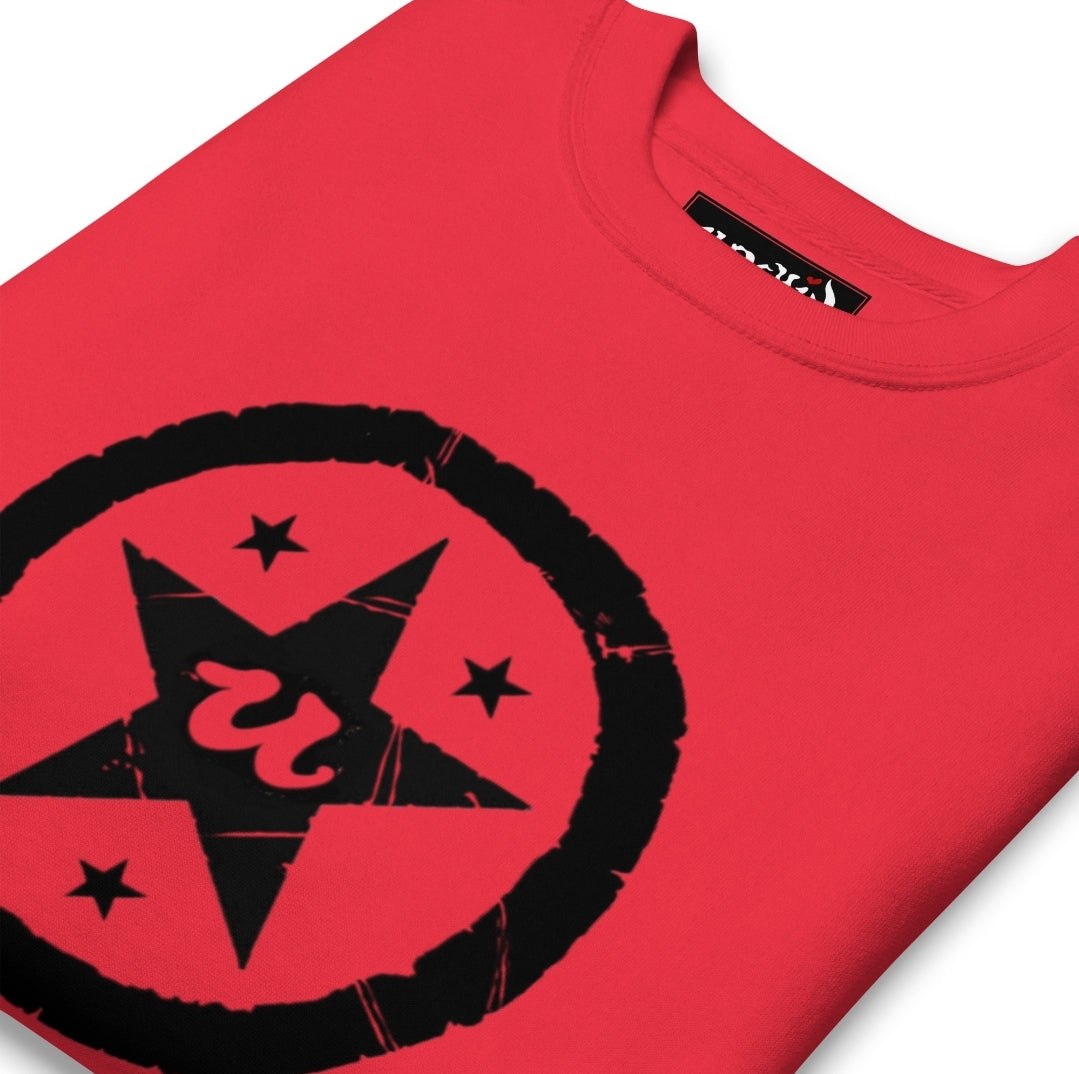 URCHIN Clothes 'U STAR' Black Logo. Premium Cotton Sweatshirt. Choice of Colours. Unisex.