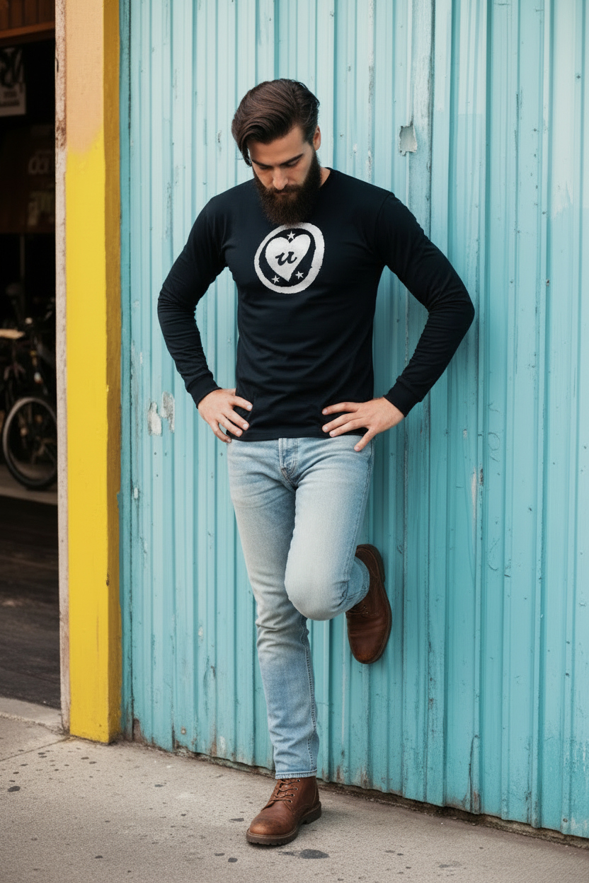 URCHIN 'LOVE U' White Logo. Premium Cotton Sweatshirt. Choice of Colours. Unisex.
