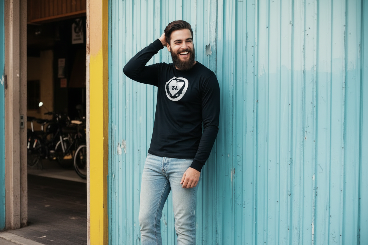 URCHIN 'LOVE U' White Logo. Premium Cotton Sweatshirt. Choice of Colours. Unisex.