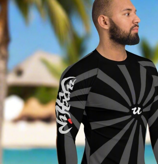 URCHIN Mens Swimwear. 'U RISE' Men's Rash Guard. Choice of Sizes.