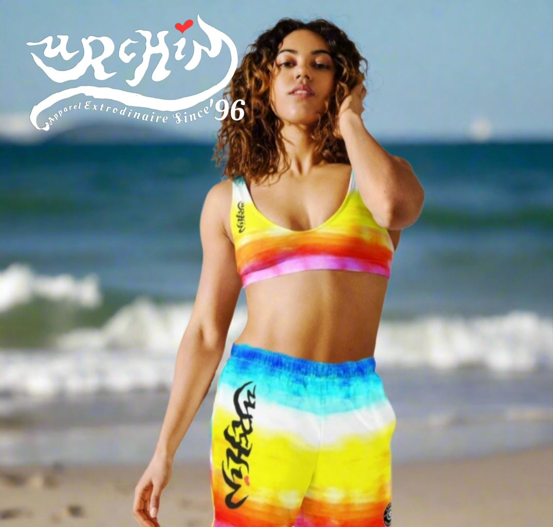 URCHIN Mens Swimwear. 'SUNRISE BEACH' Unisex Recycled Swim Trunks. Choice of Sizes.