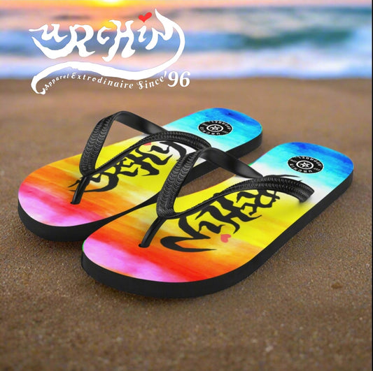 URCHIN Footwear. 'SUNSET BEACH' Unisex Flip-Flops. Choice of Sizes.