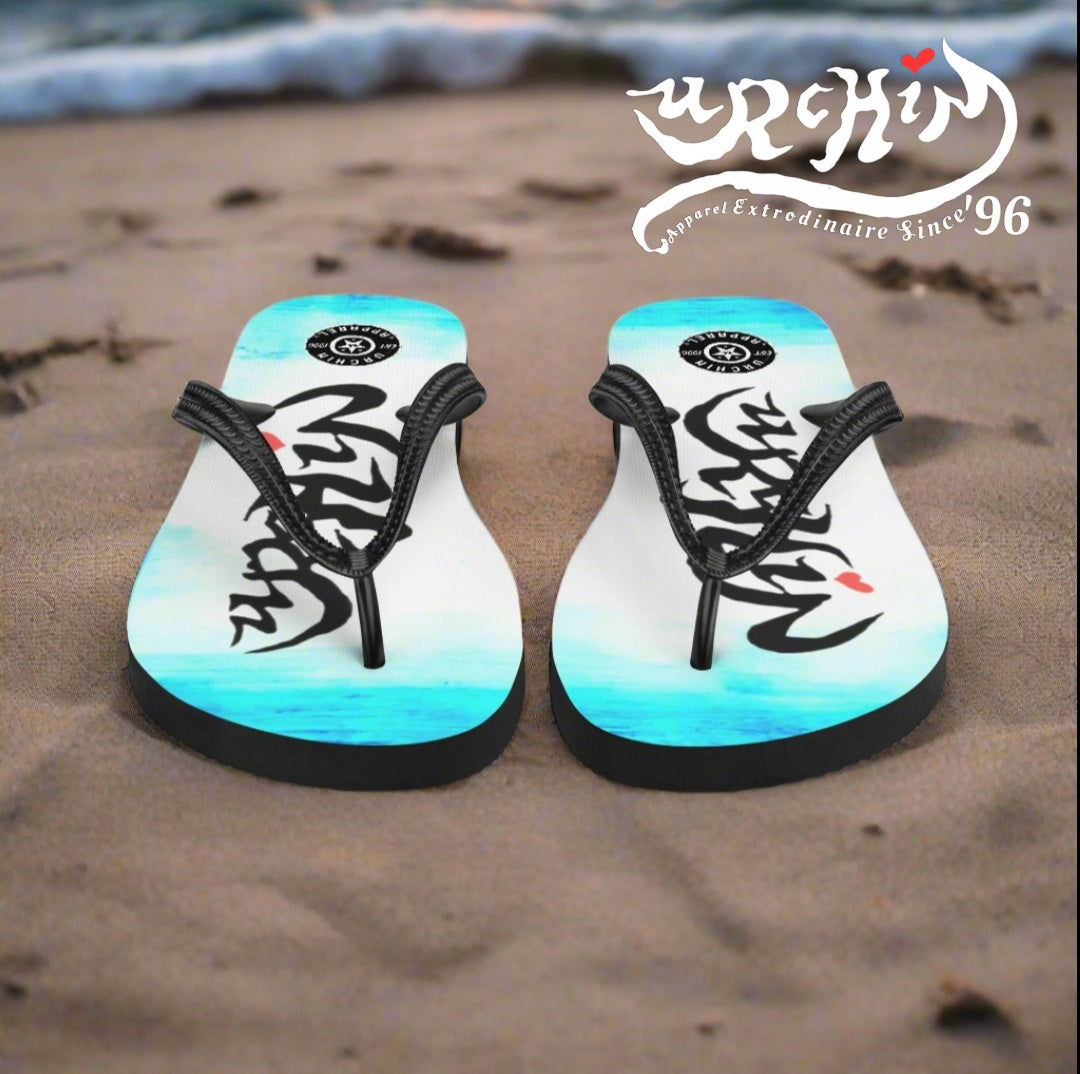 URCHIN Footwear. 'ICE' Unisex Flip-Flops. Choice of Sizes.