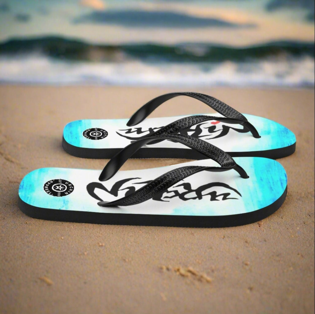 URCHIN Footwear. 'ICE' Unisex Flip-Flops. Choice of Sizes.