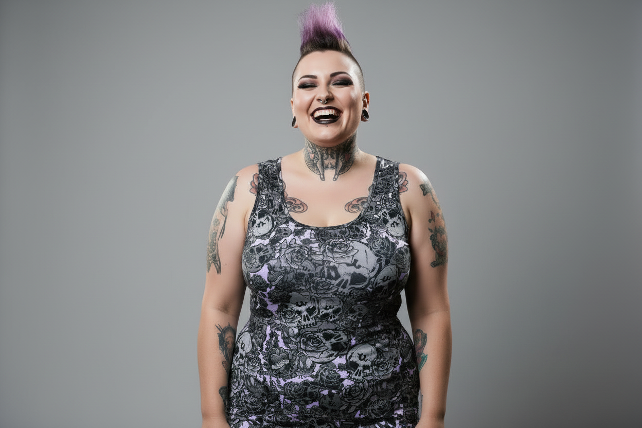 DARK URCHIN 'Skull Storm'. 'Amythest' (Purple). Women’s Bodycon Dress. Choice of Sizes