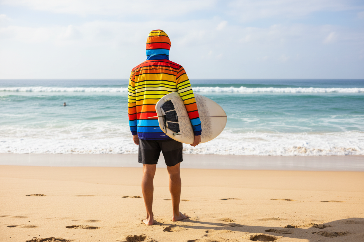 URCHIN 'SURF SUNRISE' Mens windbreaker.