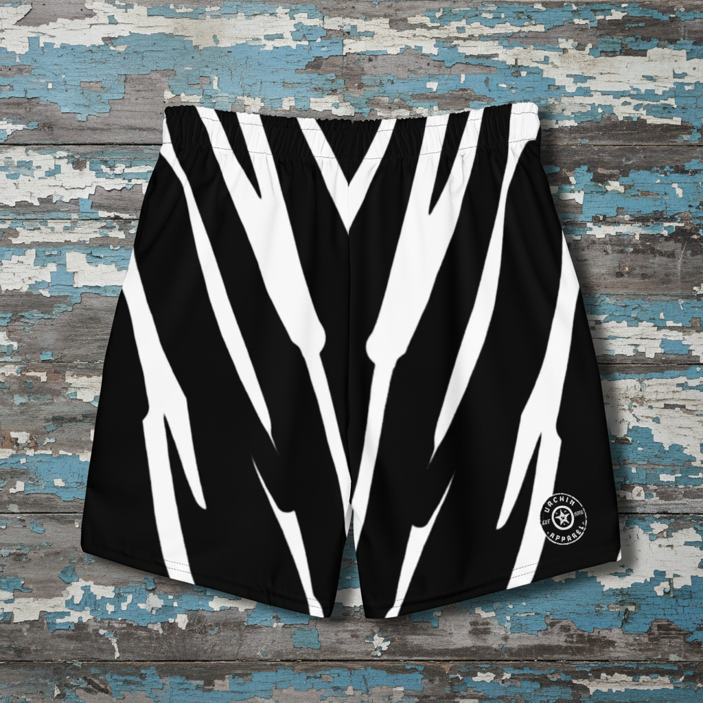 URCHIN RIP WAVE 'DEEP SEA' Unisex Premium Recycled Swim Trunks.