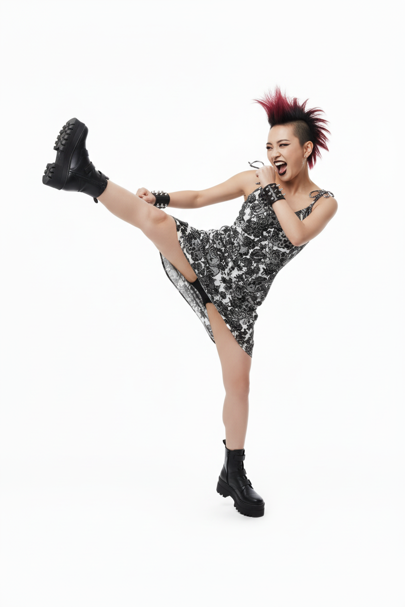DARK URCHIN-'Skull Storm' Tie-strap midi dress. Colour 'Silver' ( light Grey). Choice of Sizes.