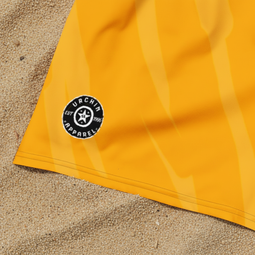 URCHIN 'RIP WAVE' 'Orangeade' Unisex Athletic/Swim Shorts