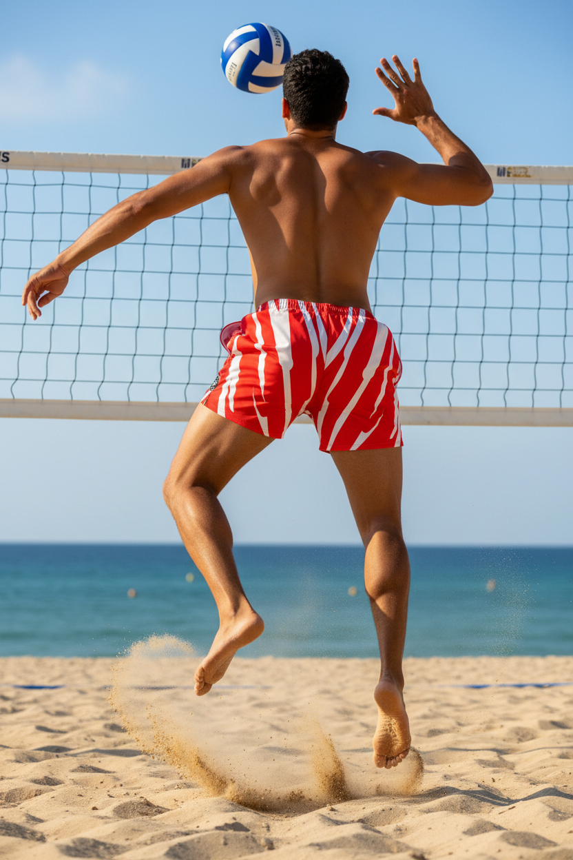 URCHIN 'RIP WAVE' 'Strawberry Ice' Unisex Athletic/Swim Shorts