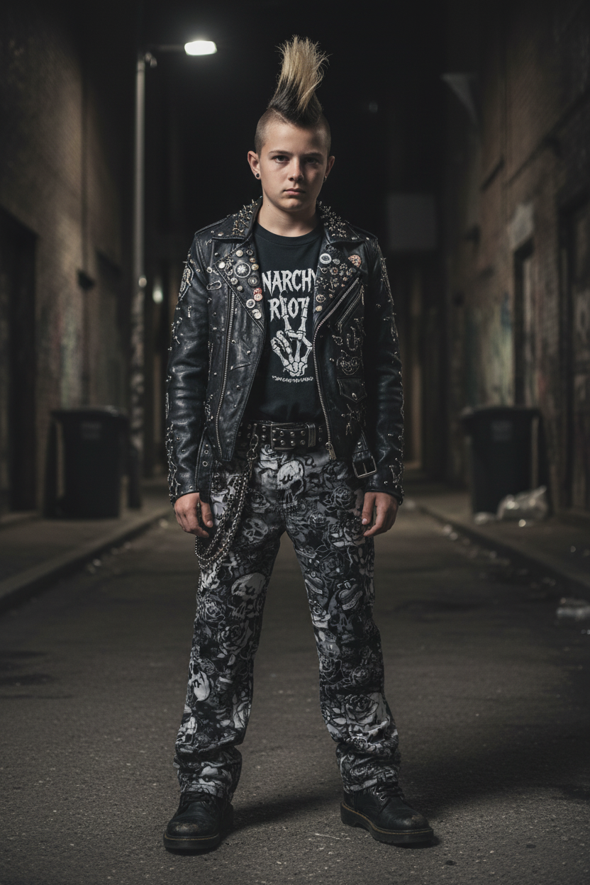 DARK URCHIN SKULL STORM 'NIGHT' wide-leg pants/trousers. Unisex.