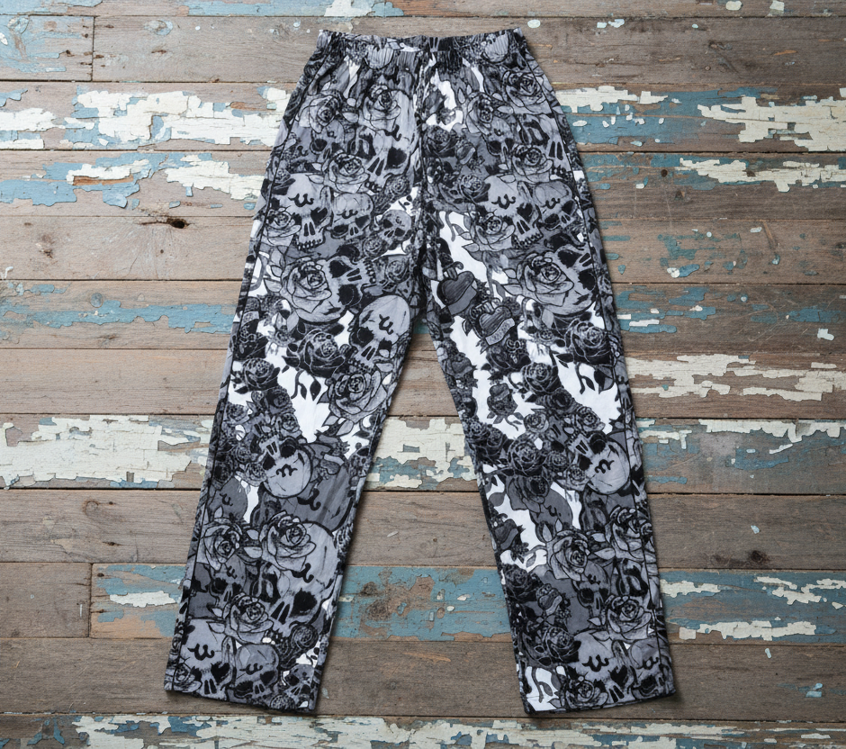 DARK URCHIN SKULL STORM 'SNOW' Women’s pajama pants