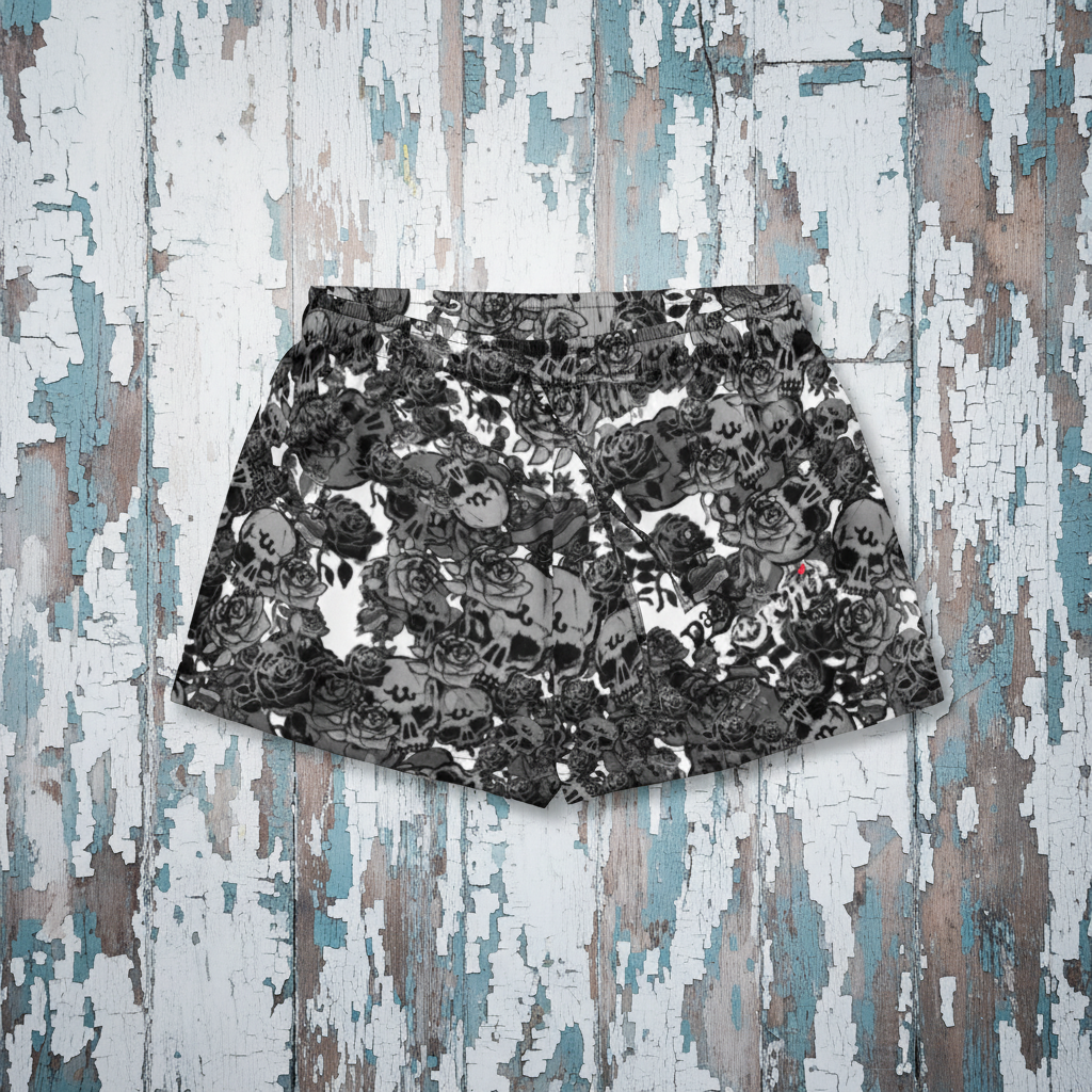 DARK URCHIN SKULL STORM 'SNOW' Women’s pajama shorts