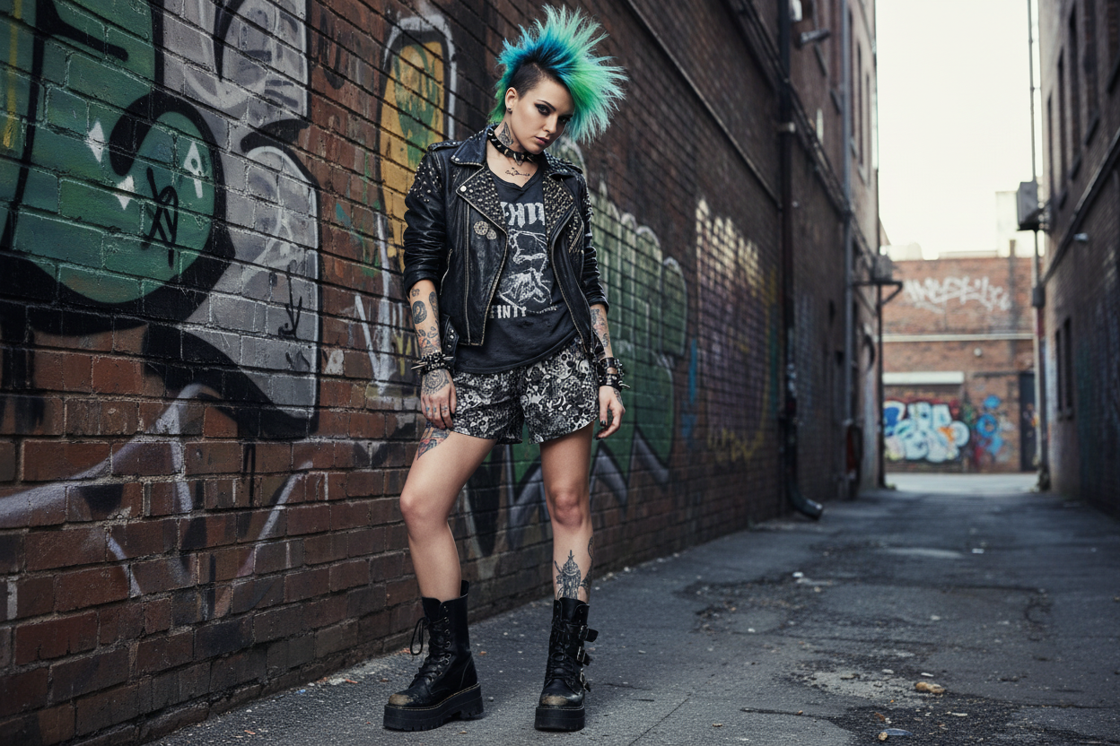 DARK URCHIN SKULL STORM 'METAL' Women’s pajama shorts