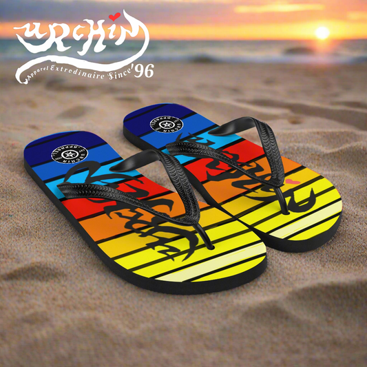 URCHIN Footwear. 'SUNSET' Flip-Flops. Choice of Sizes.