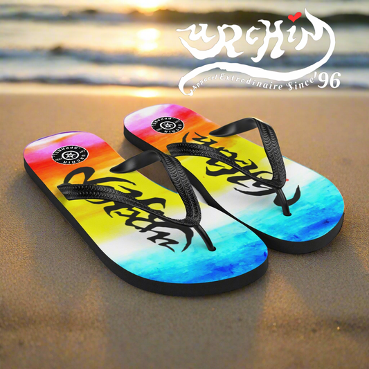 URCHIN Footwear. 'SUNRISE BEACH' Flip-Flops. Choice of Sizes.