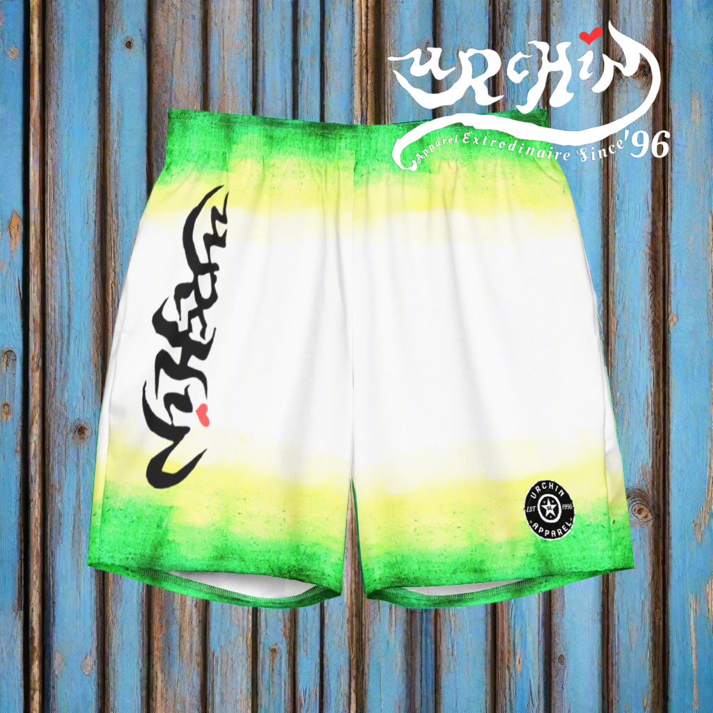 URCHIN Men's Swimwear 'WILD ISLAND' Recycled Swim Trunks. Choice of Sizes.