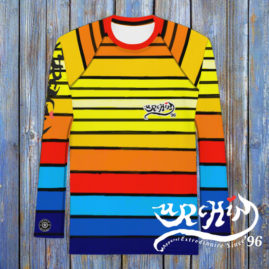 URCHIN Men's Swimwear. 'SUNRISE' Rash Guard. Choice of Sizes.