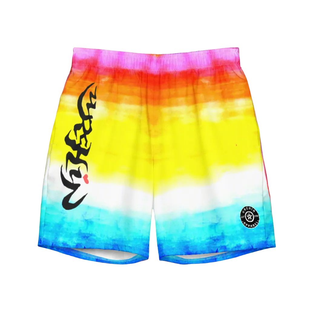 URCHIN 'SUNSET BEACH' Unisex Recycled Swim Board Shorts.