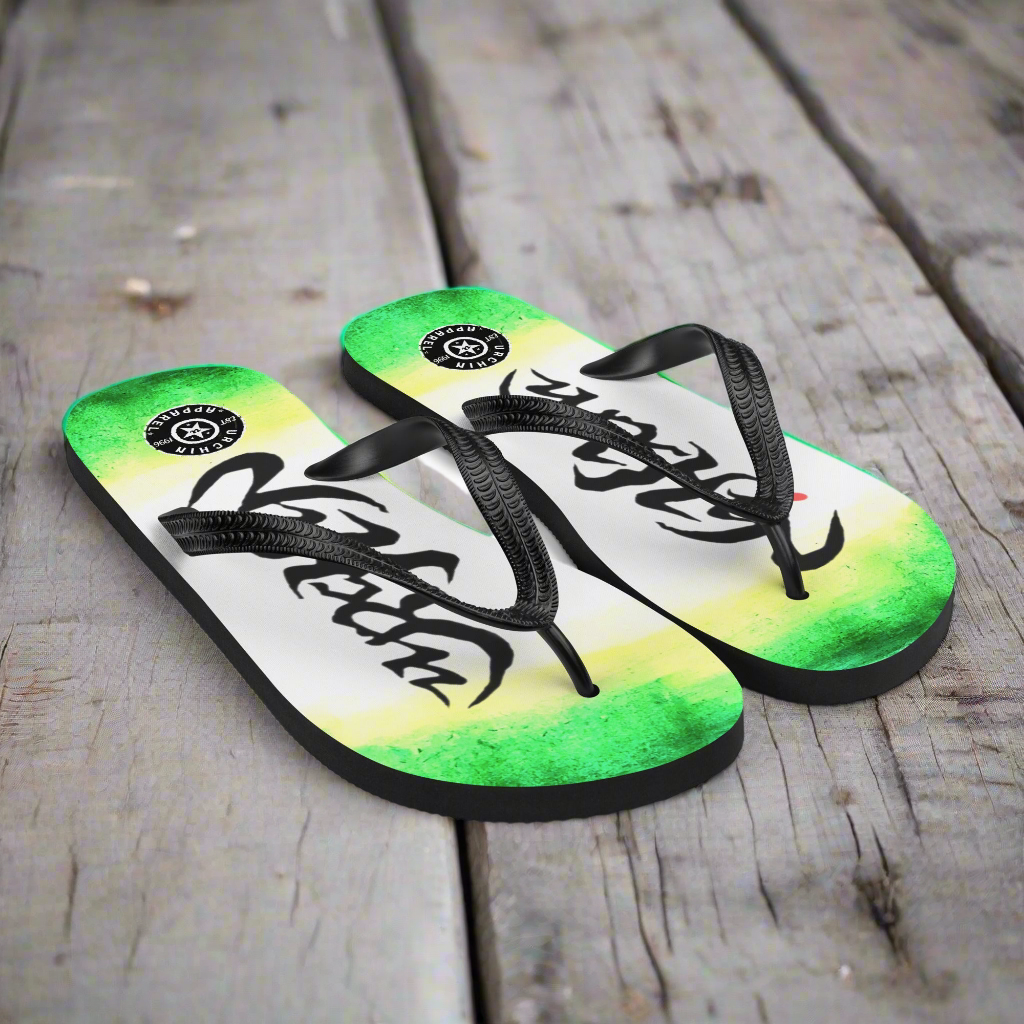 URCHIN Footwear. 'WILD ISLAND' Unisex Flip-Flops. Choice of 3 Sizes.