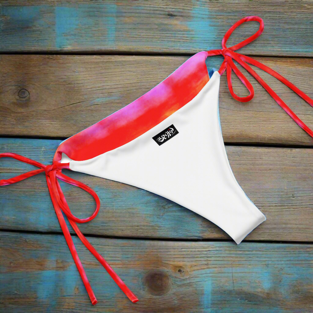 URCHIN Clothes & Swimwear. 'SUNRISE BEACH' recycled string bikini. Choice of Sizes.