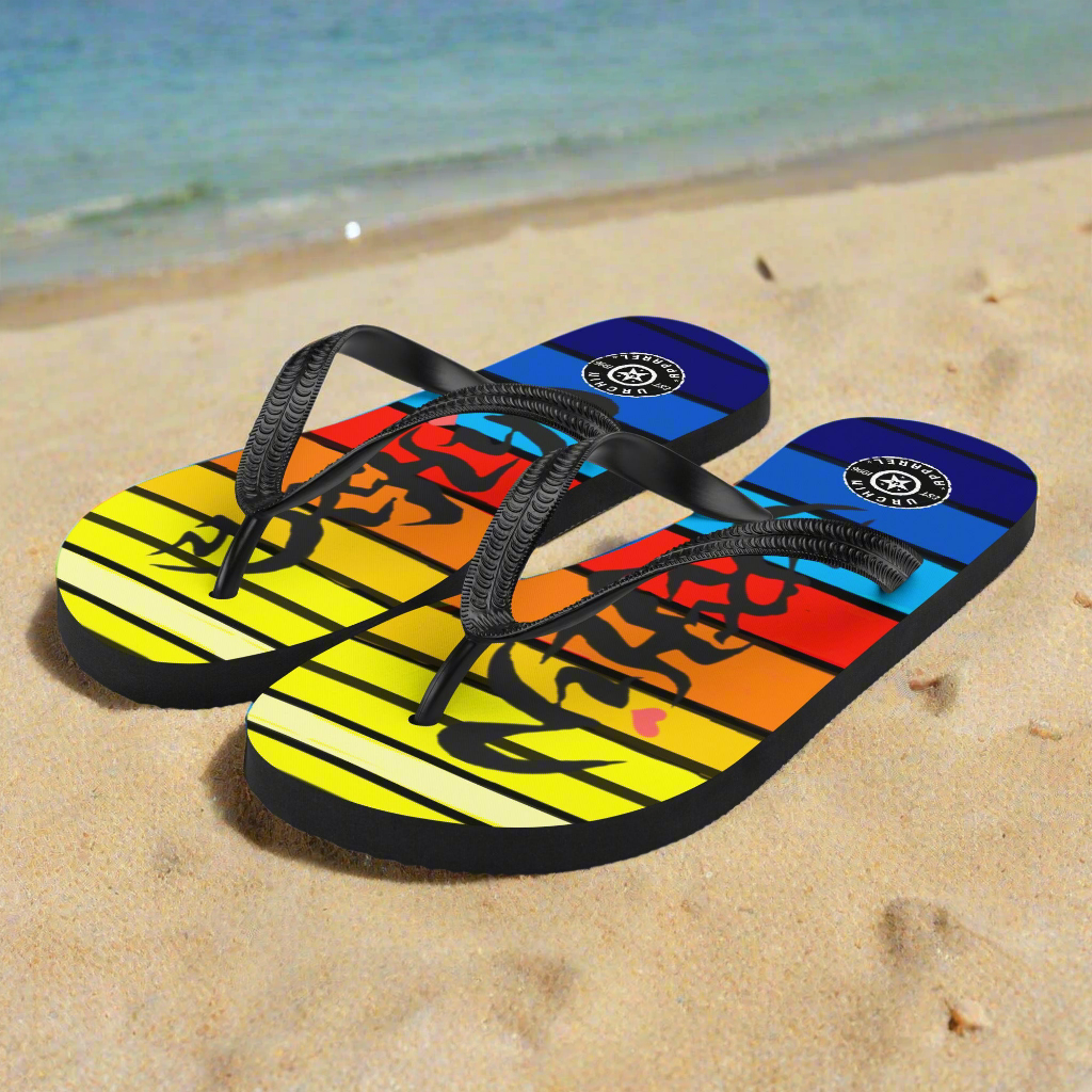 URCHIN Footwear. 'SUNSET' Flip-Flops. Choice of Sizes.