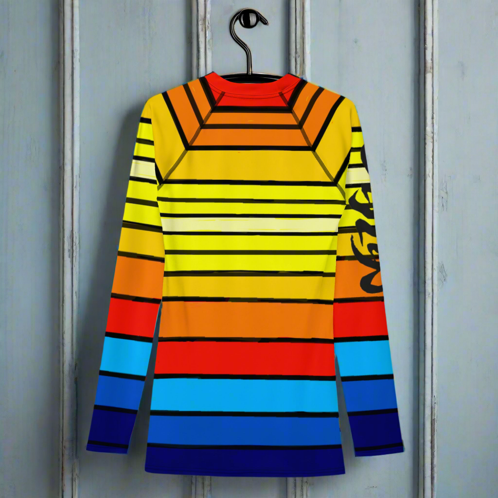 URCHIN Men's Swimwear. 'SUNRISE' Rash Guard. Choice of Sizes.