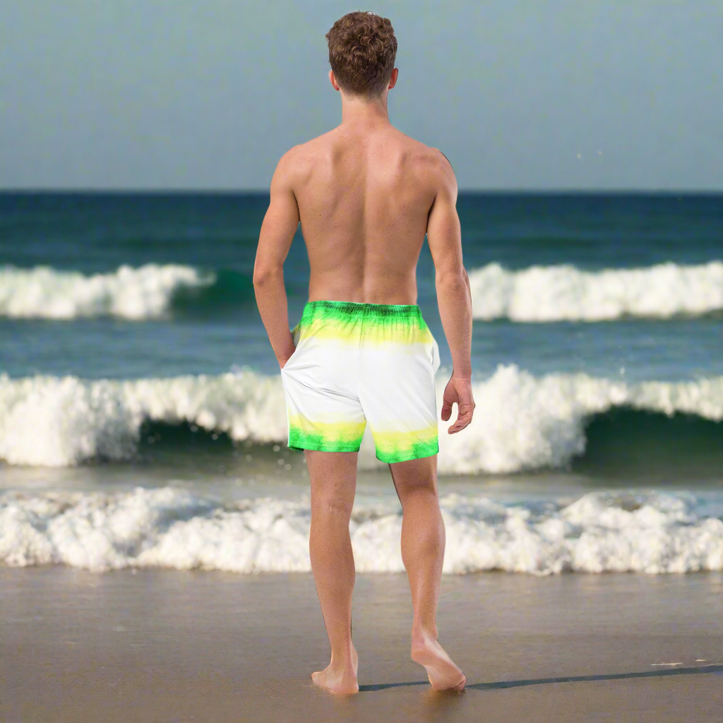 URCHIN Men's Swimwear 'WILD ISLAND' Recycled Swim Trunks. Choice of Sizes.