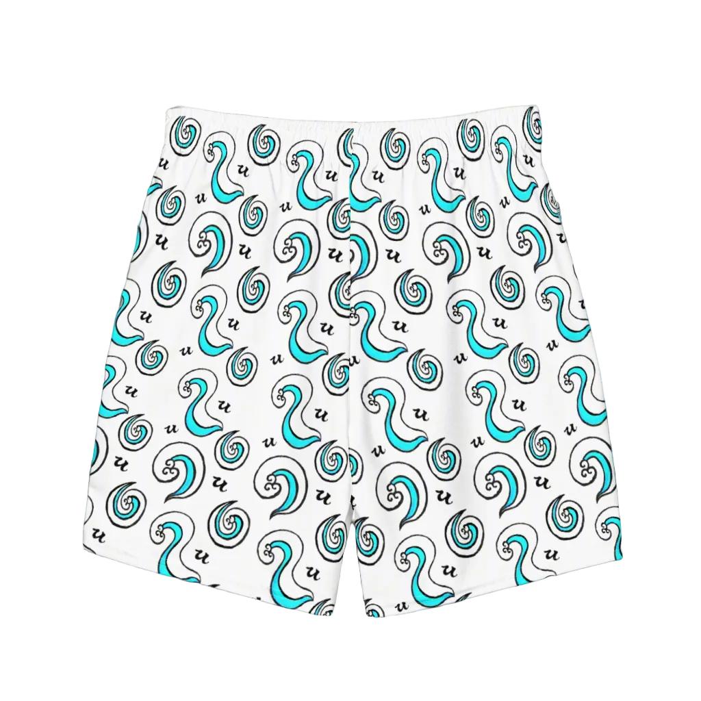 URCHIN 'U SEA' Unisex Recycled Swim Board Shorts.