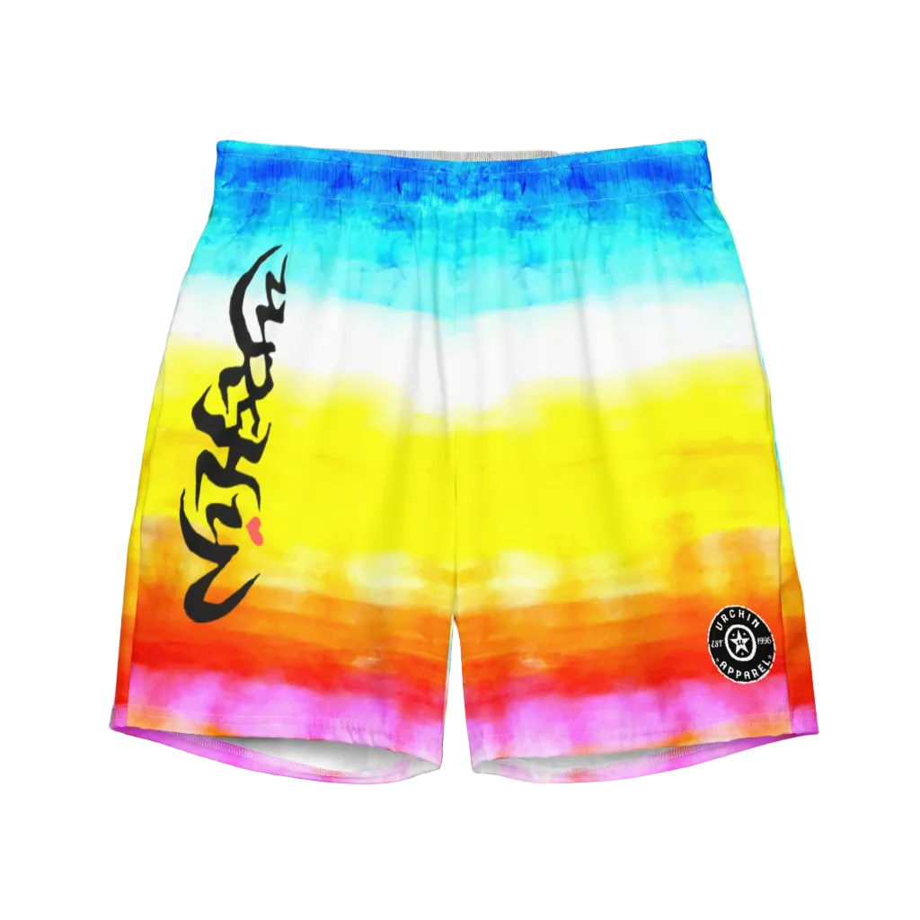 URCHIN 'SUNRISE BEACH' Unisex Recycled Swim Board Shorts.