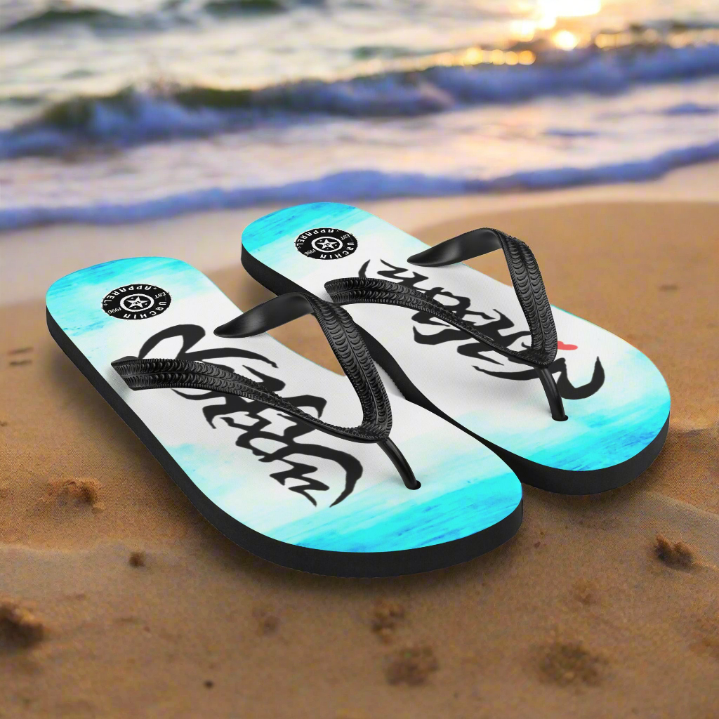 URCHIN Footwear. 'ICE' Unisex Flip-Flops. Choice of Sizes.