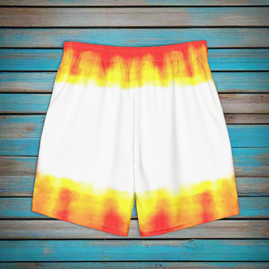URCHIN Men's Swimwear. 'FLAME' Recycled Swim Board Shorts. Choice of Sizes.
