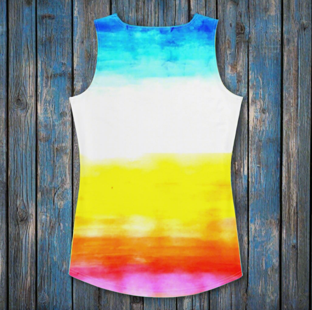 URCHIN Clothes & Swimwear. 'SUNRISE BEACH' Womens Tank Top. Choice of Sizes.