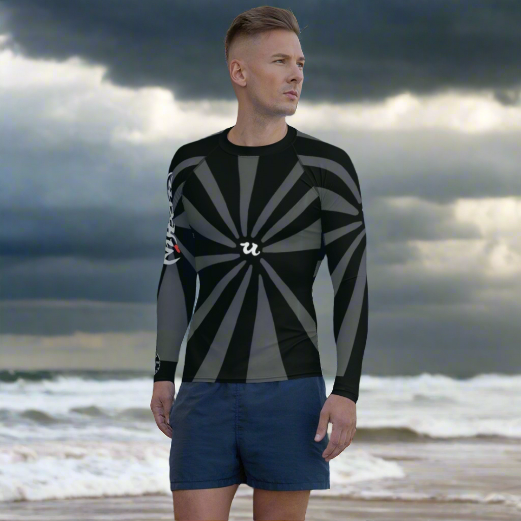 URCHIN Mens Swimwear. 'U RISE' Men's Rash Guard. Choice of Sizes.