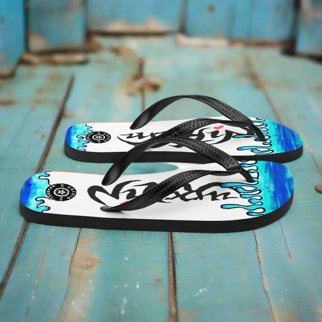 URCHIN Footwear. 'MELT' Unisex Flip-Flops. Choice of Sizes