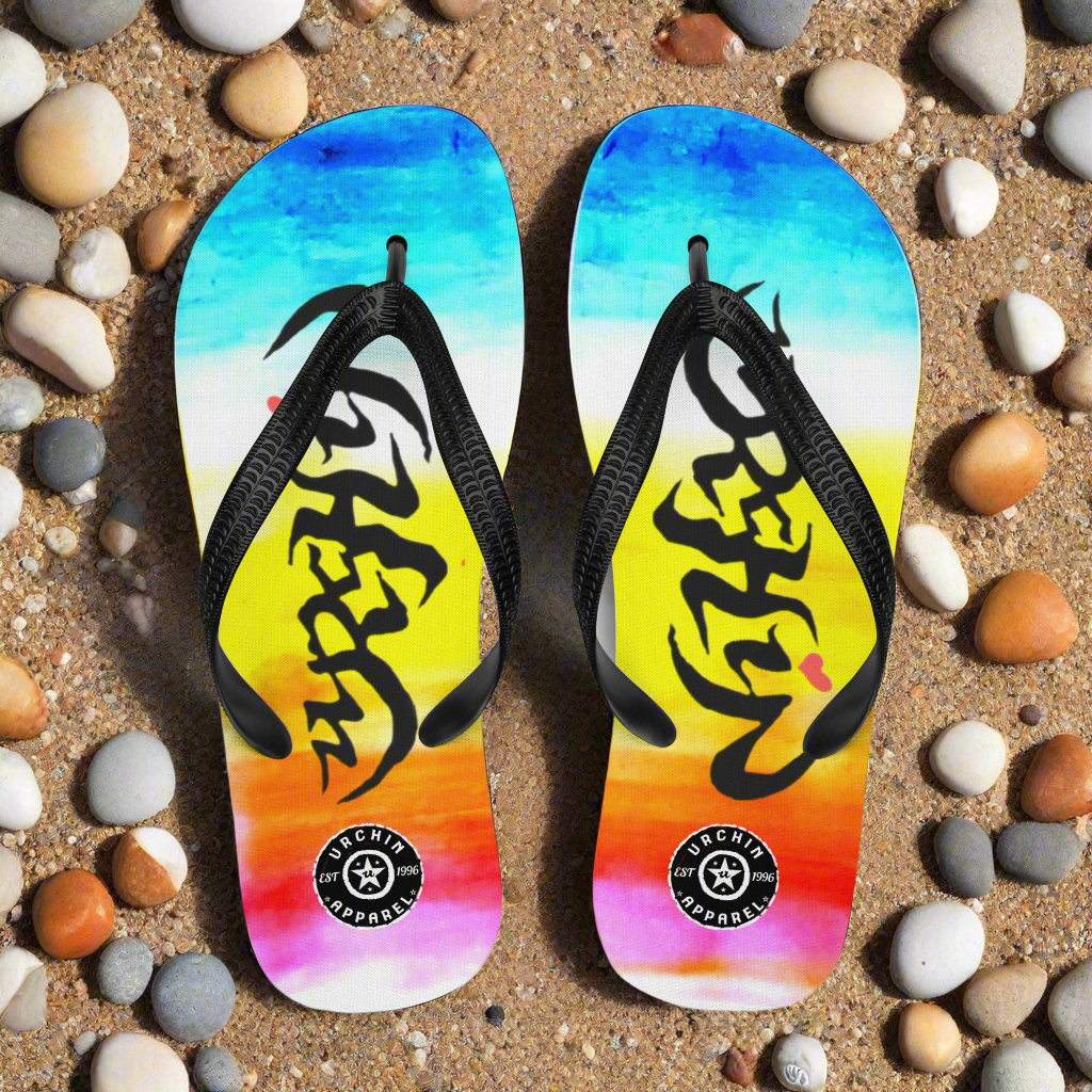 URCHIN Footwear. 'SUNRISE BEACH' Flip-Flops. Choice of Sizes.
