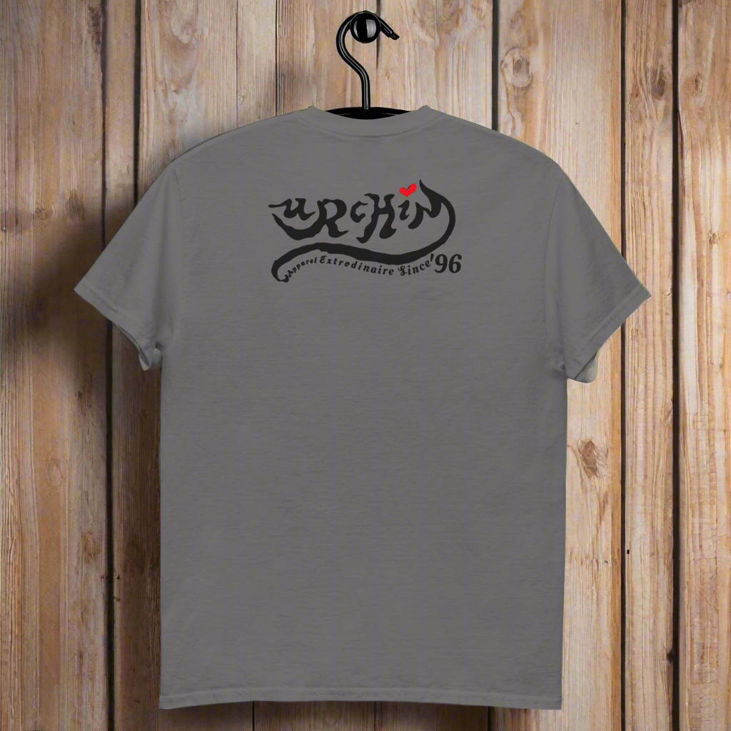 URCHIN Clothes -'U STAR' Black on Red- Old Poster. Cotton T Shirt. Choice of Colours. Unisex.